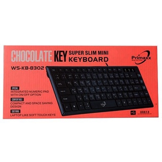 Primaxx KB-8302 Super Slim Mini Keyboard USB.