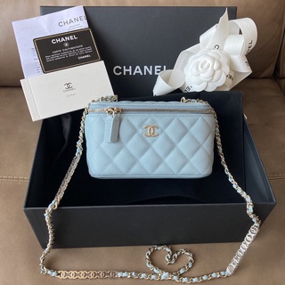 Chanel Caviar Vanity Horizontal w CC Chain Bag GHW Holo31