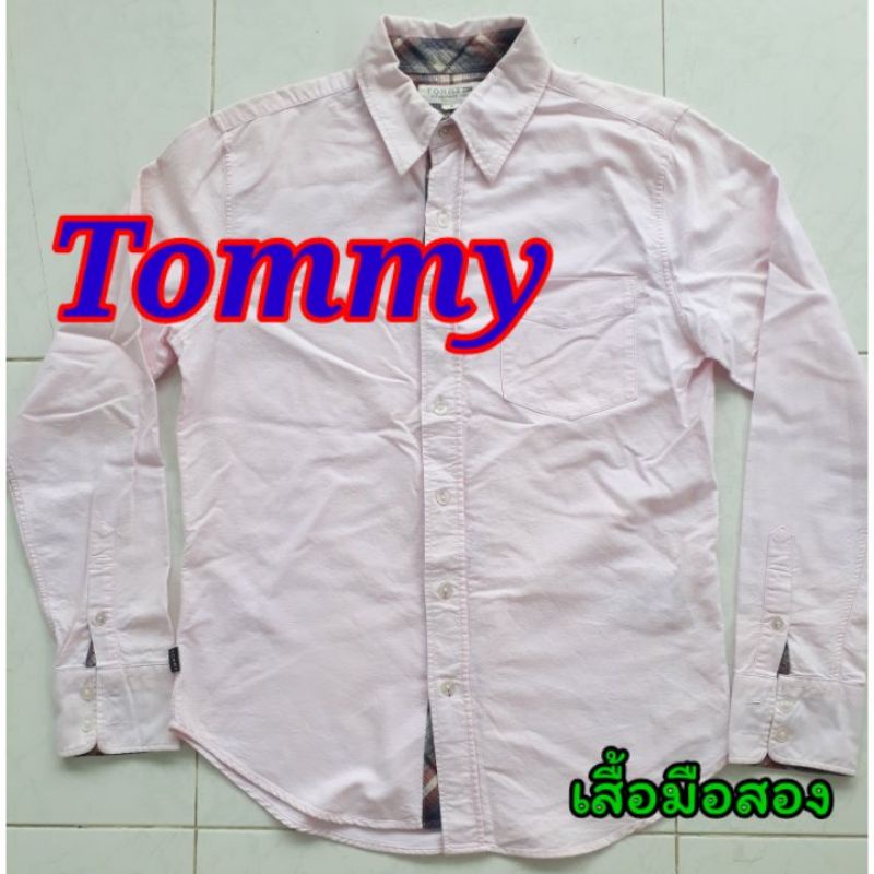เสื้อเชิ้ตแขนยาวมือสอง tommy !!
