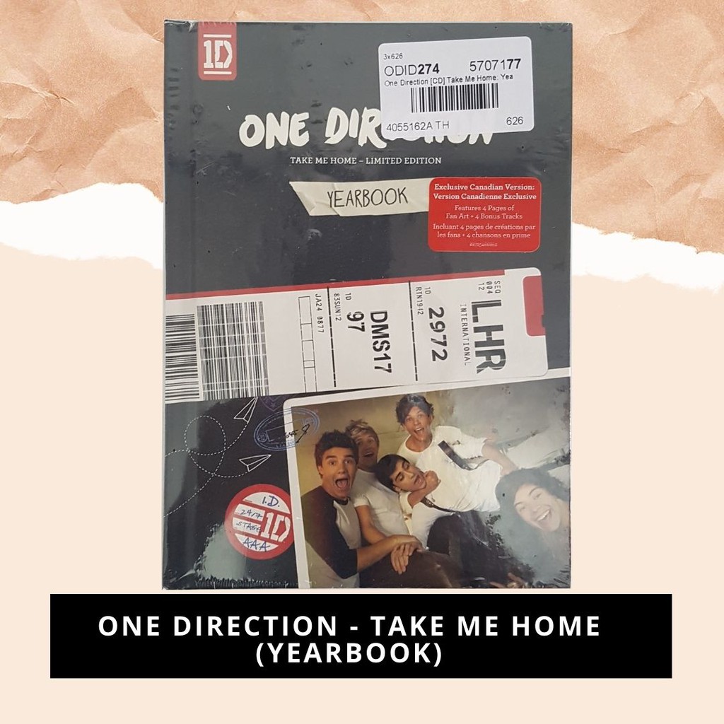 ❤️ [ส่งฟรีลทบ ของใหม่] 1D One Direction - Take Me Home Yearbook (Canadian)