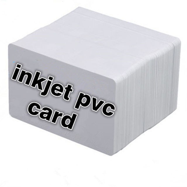 Inkjet PVC Card Double Side Inkjet Pvc Card สําหรับเครื่องพิมพ์ Epson หรือ Canon