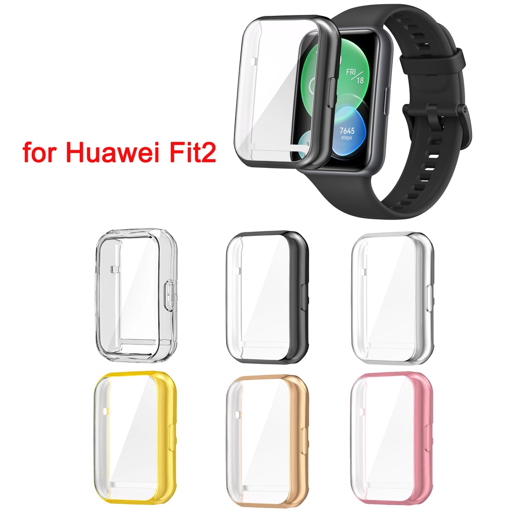 เคสป ้ องกันหน ้ าจอ TPU ขอบป ้ องกันเต ็ มรูปแบบสําหรับ Huawei Watch Fit 2 Fit2