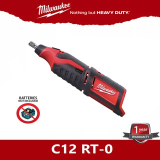 Milwaukee C12RT เครื่องเจียรรู ไร้สาย 12V( มีแปรงถ่าน) สีแดง