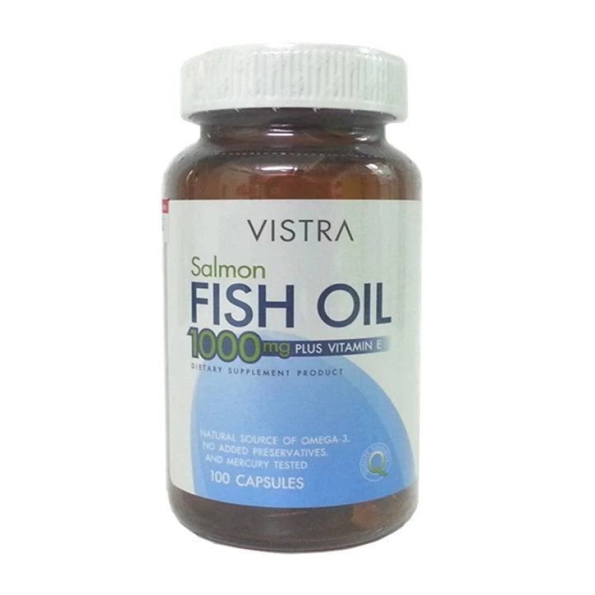 VISTRA Salmon Fish Oil 1000 mg Plus Vitamin E 100 แคปซูล