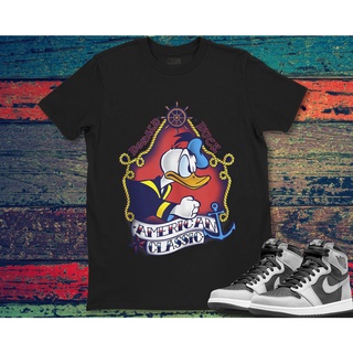 เสื้อยืดโอเวอร์ไซส์เสื้อยืด พิมพ์ลาย Disney Mickey And Friends Donald Duck สไตล์อเมริกัน คลาสสิก เหมาะกับของขวัญ สําหรับ