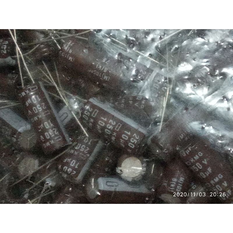 Elco 10uf 250v เดิม*