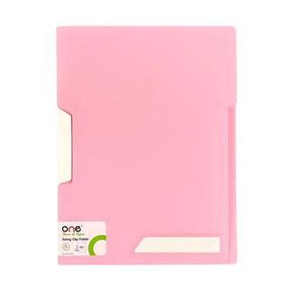 แฟ้มหนีบเอกสาร A4 สีชมพู ONE CF1139/Pink A4 Document File ONE CF1139