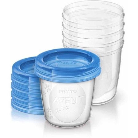 ʕ•́ᴥ•̀ʔ ถ้วยเก็บน้ำนม Philips AVENT 6 Ounce Breast Milk Storage Starter 1ถ้วย