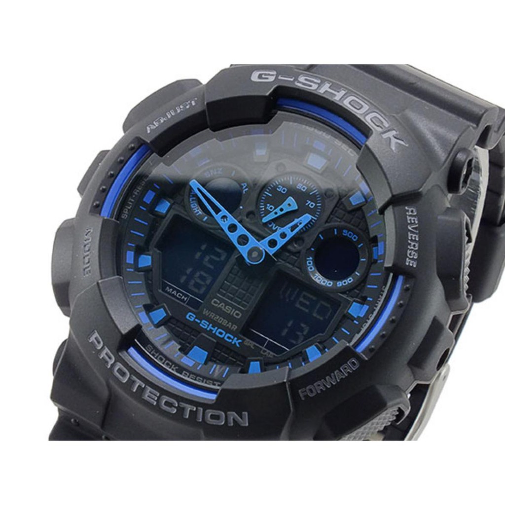 CASIO G-SHOCK GA-100-1A2DR ของแท้ ประกันศูนย์ CMG