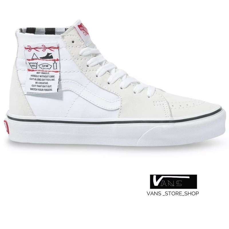 vans white hi