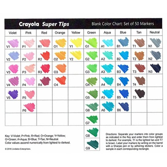 Crayola Super Tips 10 / 20/ 50 / 100 สี รับประกันสินค้า ของแท้100% ...