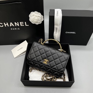 Chanel woc top handle Grade vip Size 19 cm  อปก.full box set