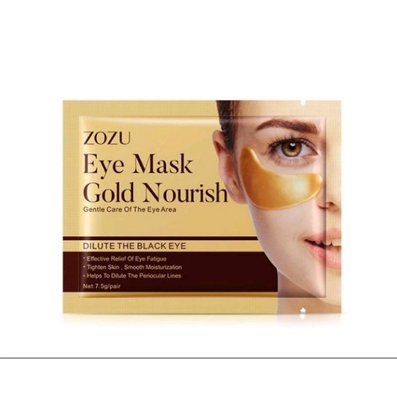 มาร์คตาแผ่นทองคำ Eye Mask Gold Moist สูตรคอลลาเจนทองคำ ลดริ้วรอย รอยตีนกา ลดถุงใต้ตา นทองคำลด