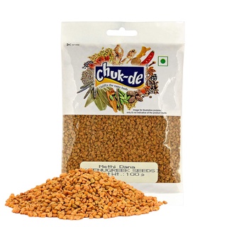 ชุคดี เมล็ดฟีนูกรีก chuk-de Fenugreek Seed ( Methi Seed ) 100 gram