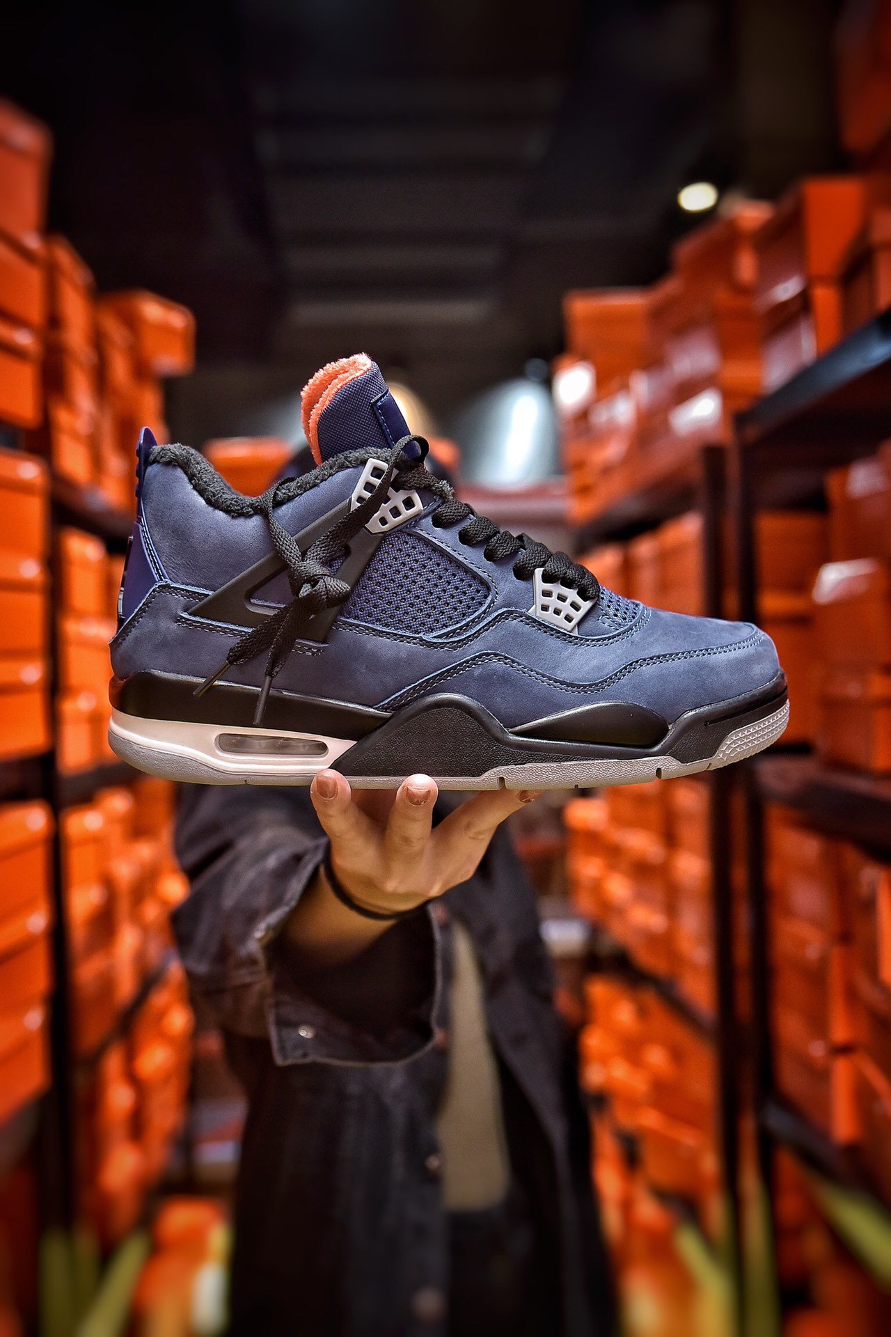 Nike Air Jordan 4 Retro WNTR Loyal BlueAJ4 Mens and womens sports shoes outdoor hiking running