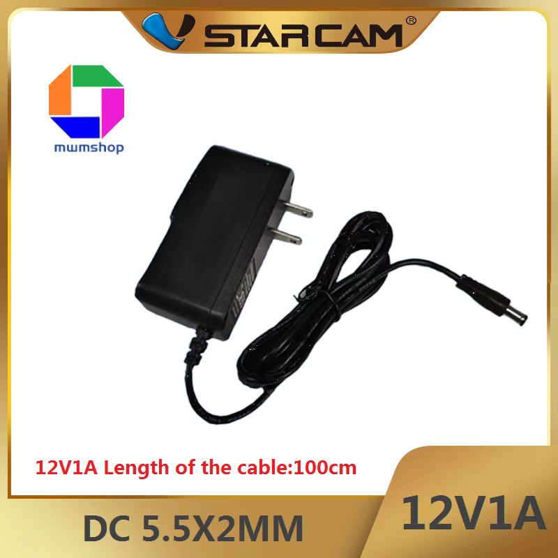 DC อะแดปเตอร์ Adapter 12V 1A (DC 5.5*2MM) ของแท้จากโรงงานVSTARCAM สำหรับ Vstarcam C13S...และ IP CAMERA ทั่วไป...