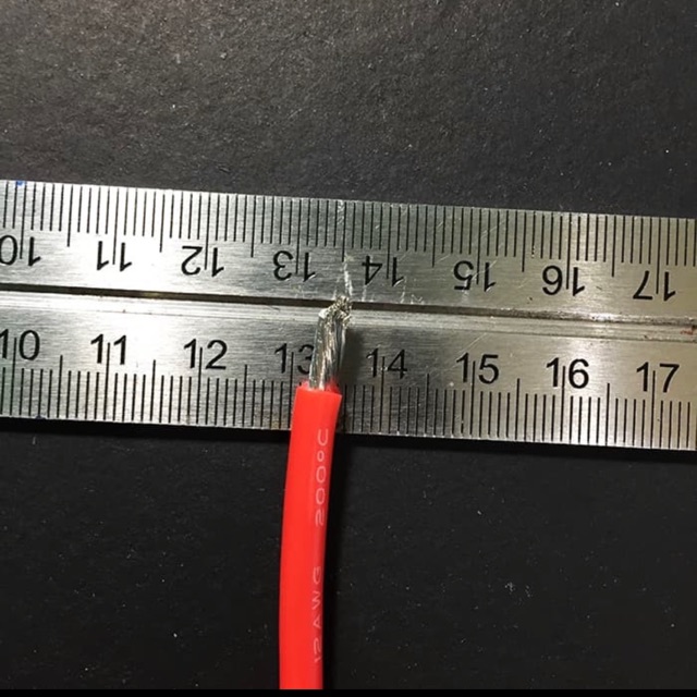 สายซิลิคอน AWG-12***