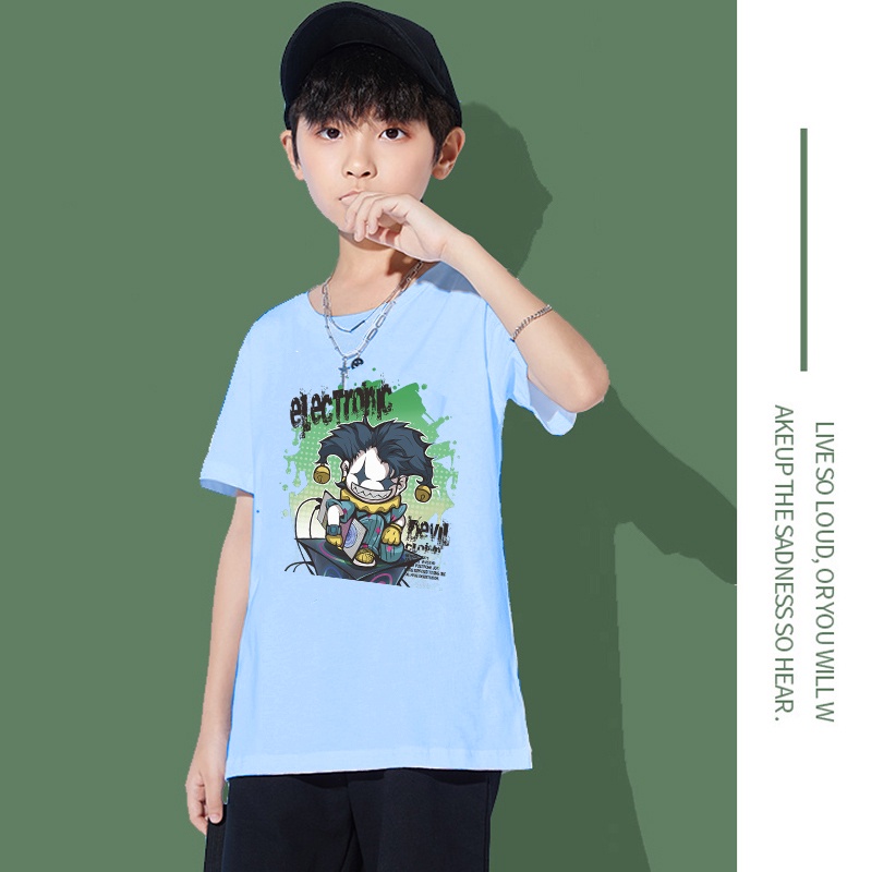 H191เสื้อยืดแขนสั่งเด็ก.ผ้านุ่นใส่สบายทั้งเด็กชายกับเด็กหญิง