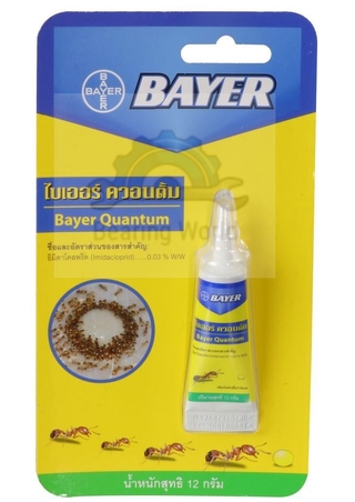 BAYER เจลกำจัดมด /เจลกำจัดแมลงสาบ 12 กรัม ไล่สัตว์และแมลง กำจัดมด ไบเออร์ Bayer Quantum