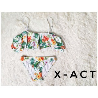 ชุดว่ายน้ำคุณหนูขี้เล่น X-ACT XACT ของใหม่ป้ายห้อย ทูพีช บิกินนี่