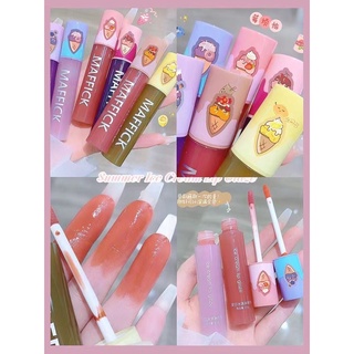 MAFFICK Lip Glaze ลิปสติก เคลือบริมฝีปาก เนื้อครีมนุ่ม ติดทนนาน