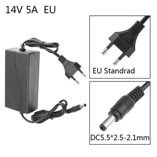 ❤เป็นที่นิยม❤อะแดปเตอร์พาวเวอร์ซัพพลาย 100 V - 240 V Ac To Dc 14v 5a