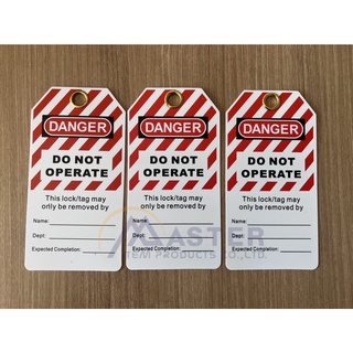 Safety Warning Tagout แท็กคำเตือนสำหรับอุปกรณ์ล็อคป้ายคำเตือน