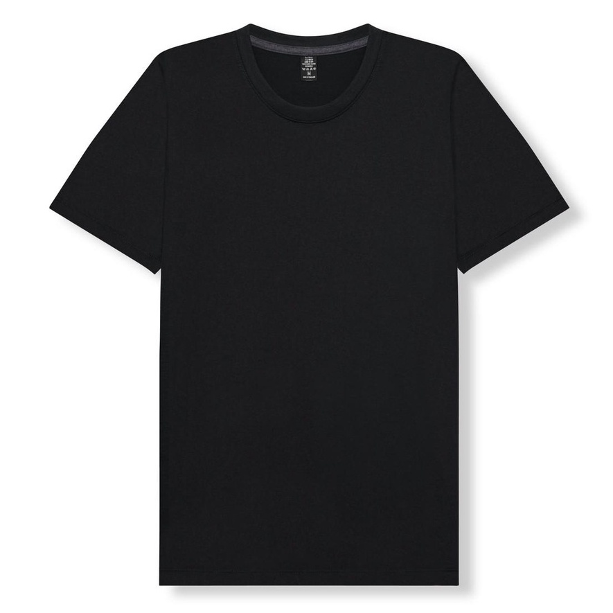 เสื้อยืดแขนสั้น คอกลม สีดำ - รูปที่ 2