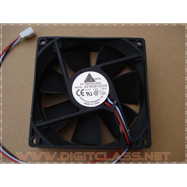 พัดลมเทอร์โบ(3.5 นิ้ว) ขนาด 12 Volts 0.6 Amps