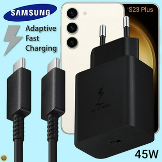 ที่ชาร์จ Samsung Galaxy S23 Plus 45W Type-C EU ซัมซุงแท้ หัวชาร์จ สายชาร์จ Adaptive Fast Charging ชาร์จด่วนแบบพิเศษ