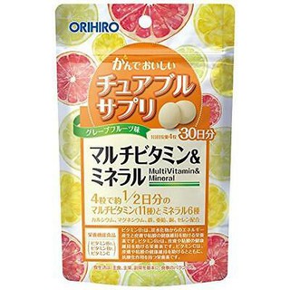 Orihiro chewable supplement multi vitamin &amp; mineral 120 tablets japan