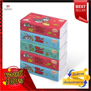 ซิมเพิลกระดาษเช็ดหน้าซอฟ 150แผ่น แพค5SIMPLE FACIALTISSUE SOFT 150 SHEET PACK5