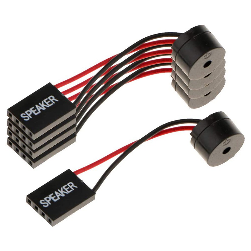 5Pcs Motoard Speaker Buzzer PC Computer Motoard Internal Beep Buzzer for Computer Repair