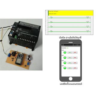 บอร์ด IOT Omron PLC สั่งเปิดปิดรีจีสเตอร์ผ่านแอฟ