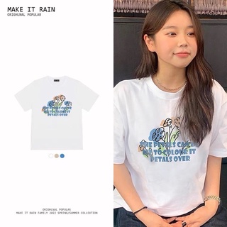 เสื้อยืดลายดอกไม้ make it rain flower collection