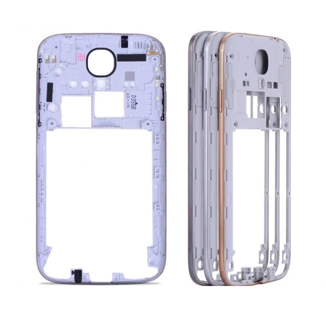 กรอบกลางสําหรับ SAMSUNG Galaxy S4 I9505 I9500 I337 Bezel พร้อมปุ่มปรับระดับเสียงไฟฟ้า