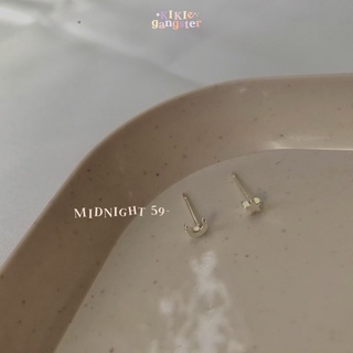 Midnight | KIKIEGANGSTER ต่างหูจิ๋วดาวและพระจันทร์สุดน่ารัก