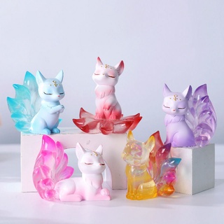 โมเดลตุ๊กตาฟิกเกอร์ Tushan Nine-Tailed Fox Blind Box Tushan Little Matchmaker เหมาะกับของขวัญ สําหรับตกแต่งโต๊ะ