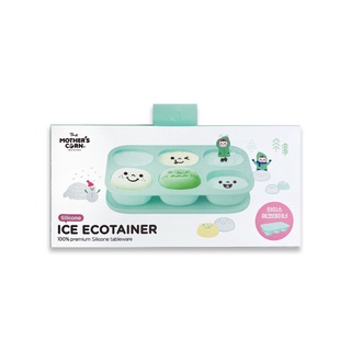 Mothers Corn Ice Ecotainer Set Pastel Green มาเธอร์คอน ถาดซิลิโคนเฟรีสอาหาร สีเขียวพาสเทล