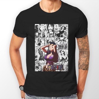 เสื้อยืดผ้าฝ้าย พร้อมส่ง เสื้อยืด พิมพ์ลายการ์ตูนโจรสลัด Nico Robin หลากสี แฟชั่นฤดูร้อน สําหรับผู้ชาย