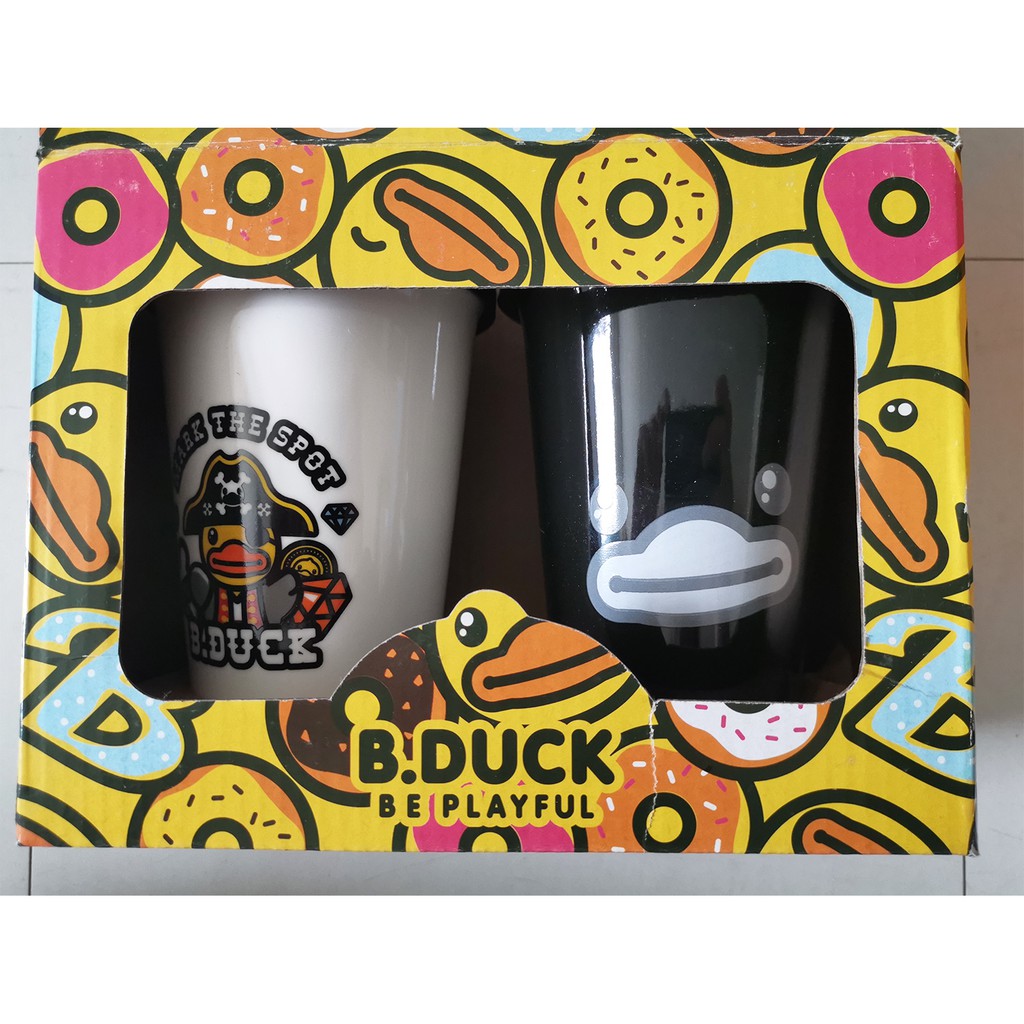 แก้วน้ำคู่ลายเป็ด B.Duck Tesco Lotus (ชุดที่ 2)