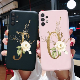 เคสโทรศัพท์ Tpu แบบนิ่มพิมพ์ลายตัวอักษรแฟชั่นสําหรับ Samsung Galaxy A32 A 32 2021 Samsung A32 4G A325F