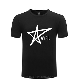 Bn3d9we23 เสื้อยืดลําลอง ผ้าฝ้าย แขนสั้น คอกลม ลาย Avril Lavigne Band สําหรับผู้ชาย VVB32EW43227