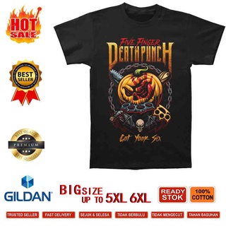 [S-5XL]Limeizhounew Xs-6Xl เสื้อยืดผ้าฝ้ายแขนสั้นพิมพ์ลาย Five Finger Death Punch 5Fdp Gy6 แฟชั่นผู้ชาย