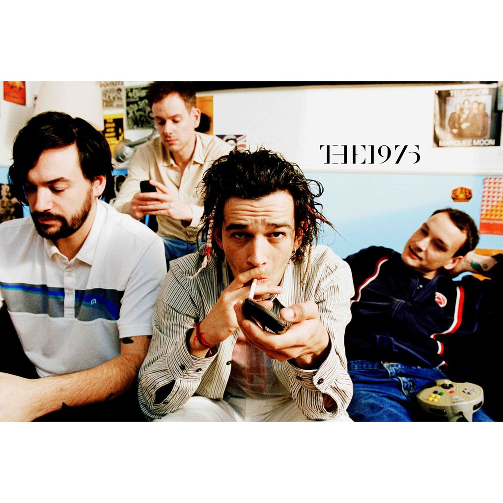 โปสเตอร์ The 1975  Matty Healy แมตทิว ฮิลลี่ ตกแต่งผนัง Music Poster โปสเตอร์วินเทจ โปสเตอร์วงดนตรี 