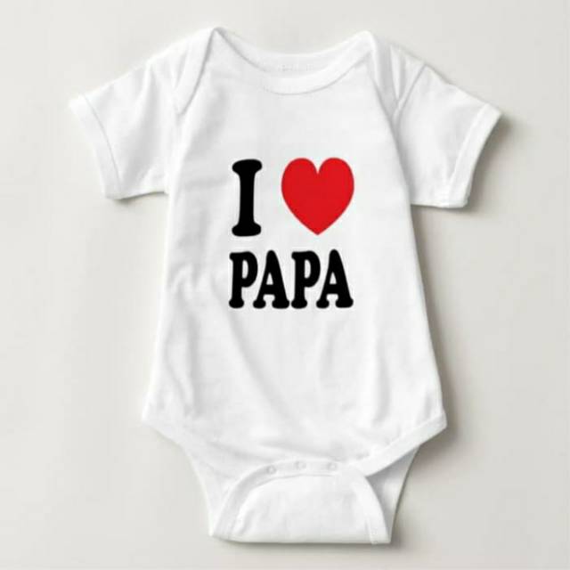Custom ชื่อ Baby Jumper / I Love PAPA Baby Jumper