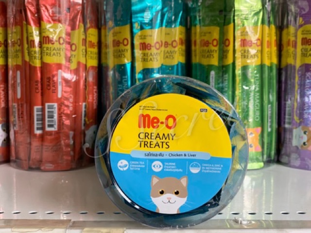Me-o ขนมแมวเลีย 36 ซอง แบบกระปุก มีแบบคละรส - รูปที่ 3