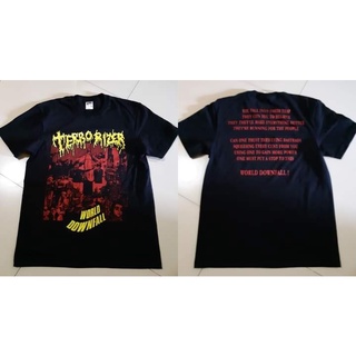 เสื้อยืด - TERRORIZER - Worldownfallสามารถปรับแต่งได้