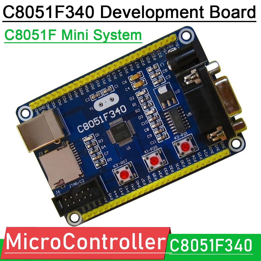 C8051F340 บอร์ดพัฒนา MicroController C8051F Mini ระบบพร้อมสาย USB สําหรับ Downloader