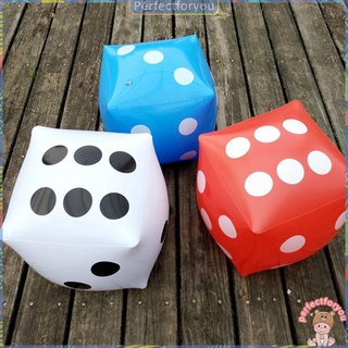 (perfectforyou) 35cm Inflatable Balloon Dice Blow-Up Cube Big Dice Toy Party Activities Supplies